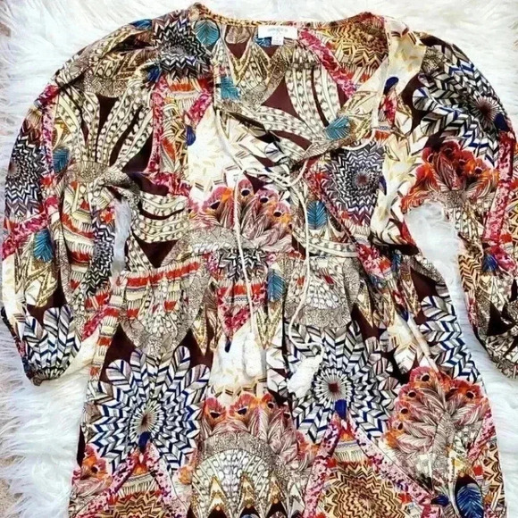 Umgee tribal print boho dress size small - Picture 5 of 13